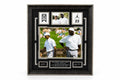Tiger Woods & Michael Jordan Framed Golf Memorabilia Display – 12x14