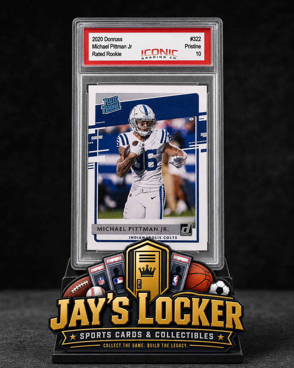 2020 Donruss Michael Pittman Jr. #322 Rated Rookie Iconic Pristine 10