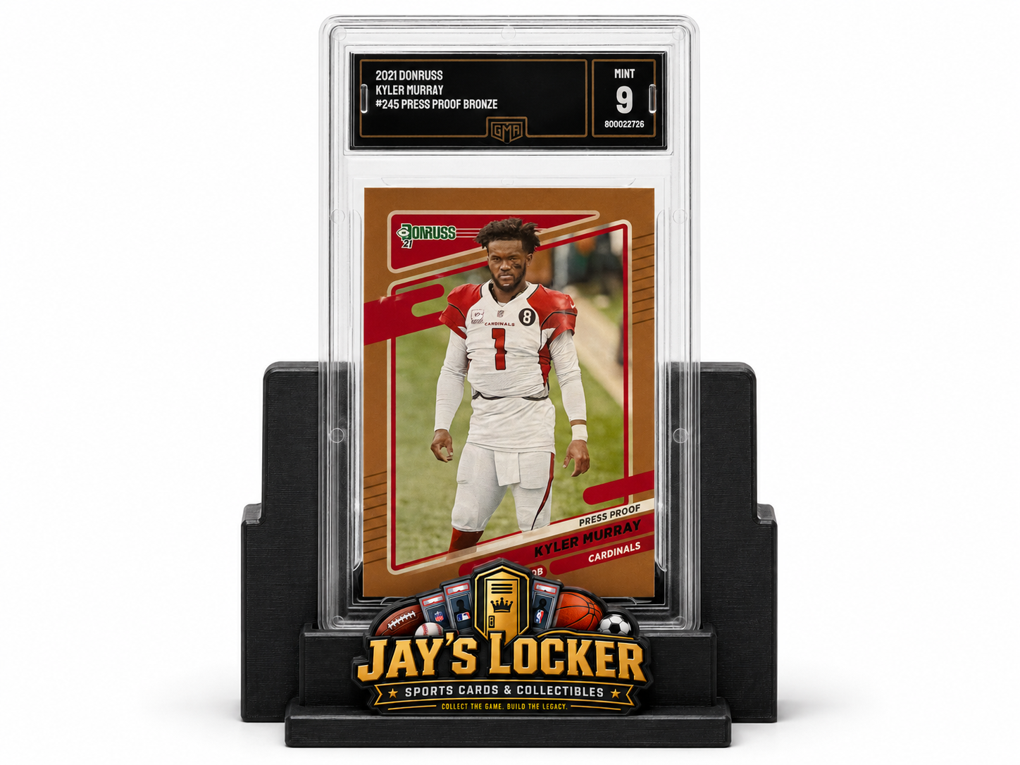 2021 Donruss Kyler Murray #245 Press Proof Bronze GMA Mint 9