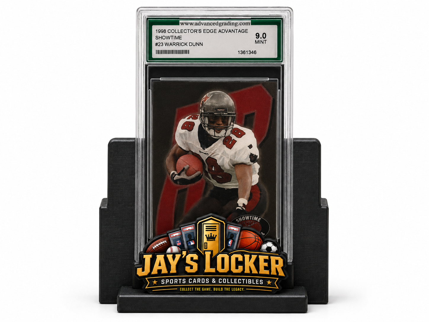 1998 Collector's Edge Advantage Warrick Dunn #23 Showtime Advanced Grading Mint 9
