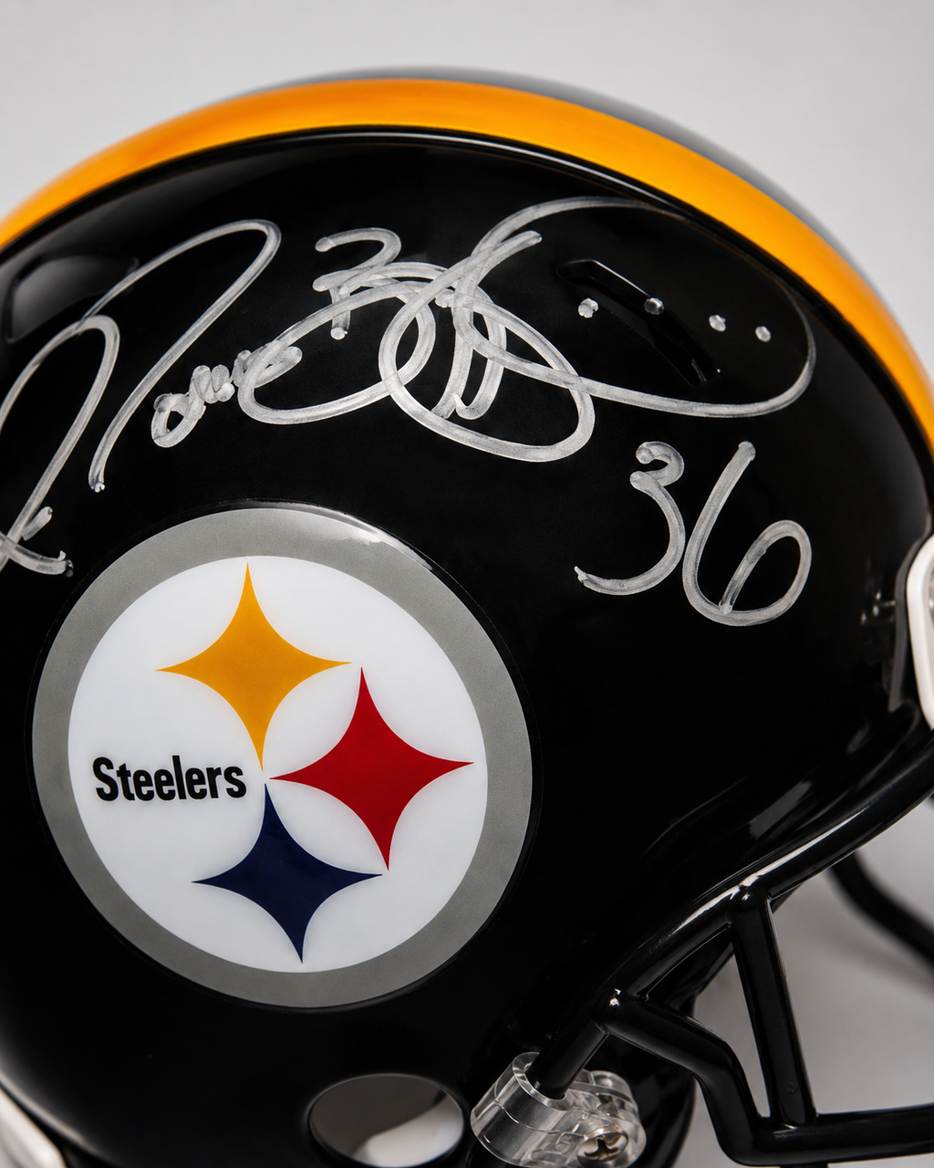 Jerome Bettis Signed Pittsburgh Steelers Mini Helmet #36 – JSA Authenticated
