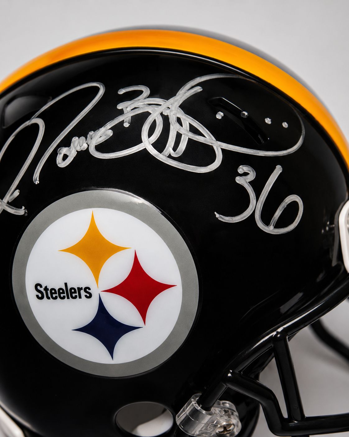 Jerome Bettis Signed Pittsburgh Steelers Mini Helmet #36 – JSA Authenticated