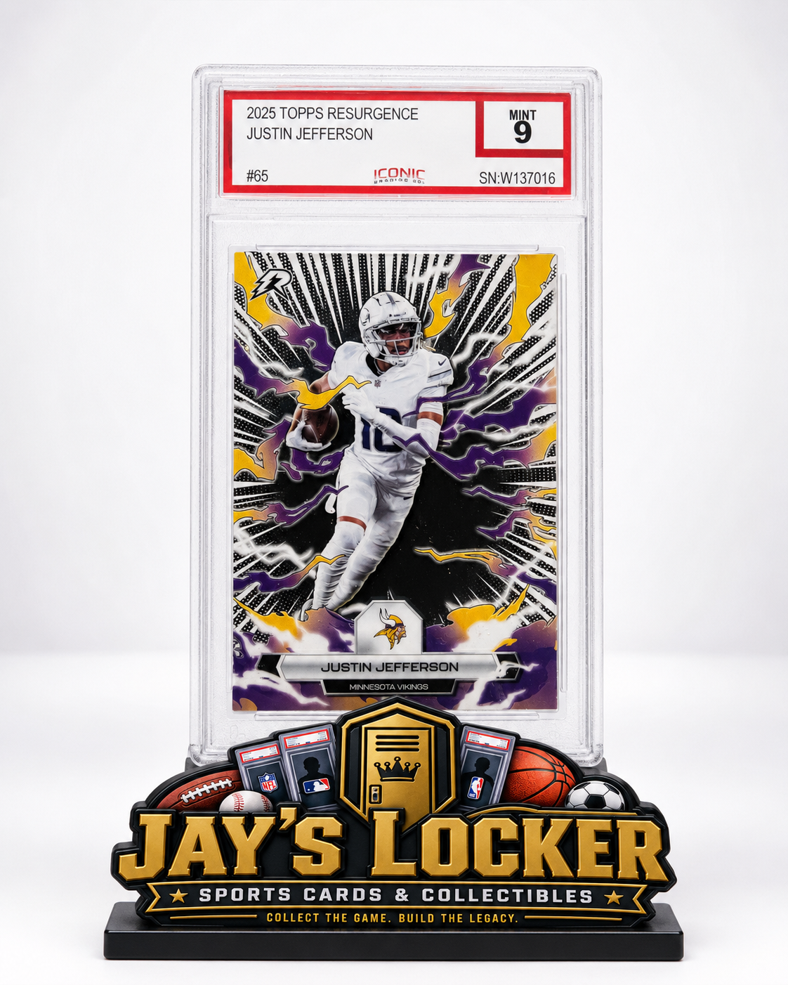 2025 Topps Resurgence Justin Jefferson #65 Iconic Mint 9
