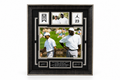 Tiger Woods & Michael Jordan Framed Golf Memorabilia Display – Quail Hollow Tribute