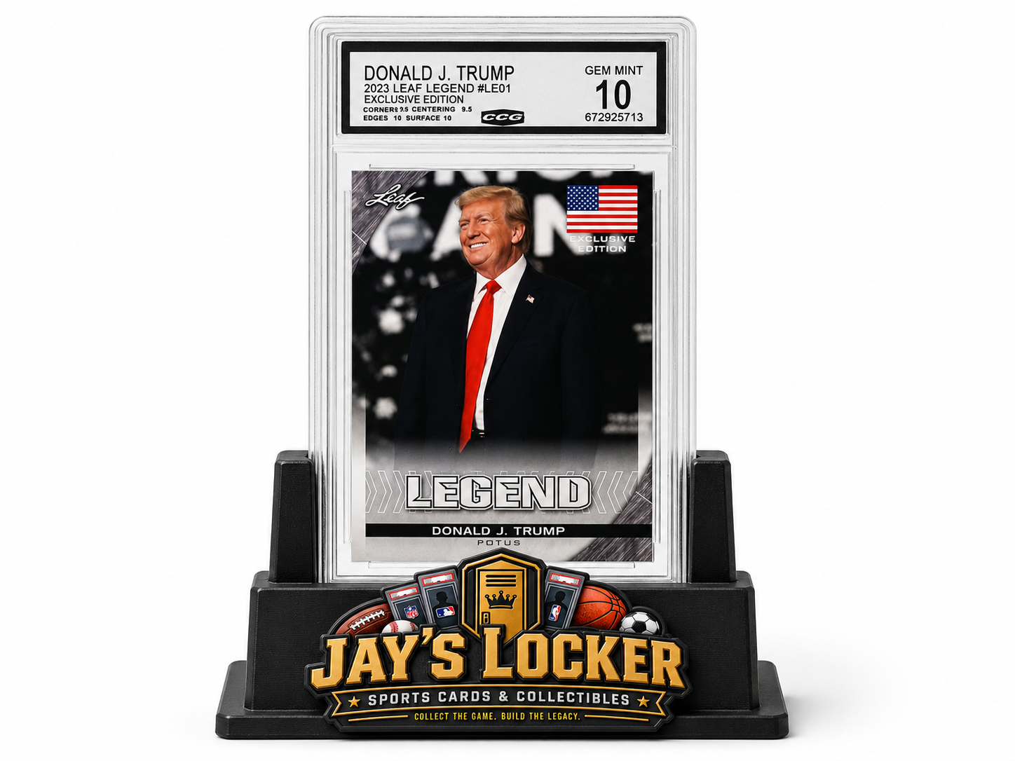 2023 Leaf Legend Donald J. Trump Exclusive Edition #LE01 CCG Gem Mint 10