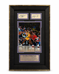 Kobe Bryant & Michael Jordan “Mamba Forever” Framed Basketball Tribute – 10x14