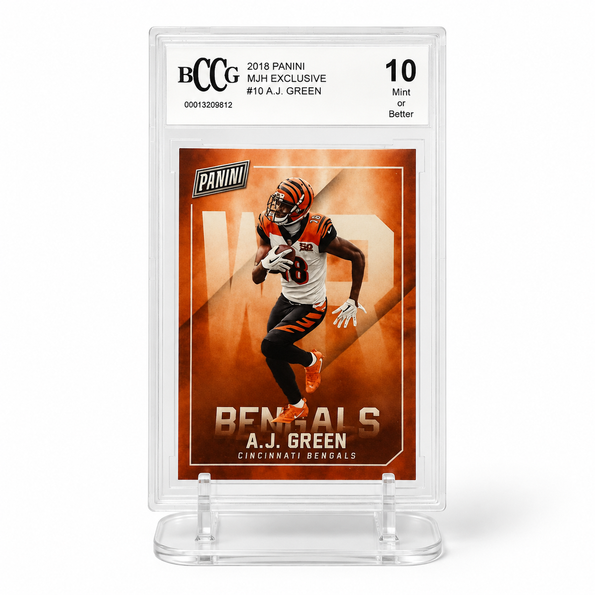 2018 Panini MJ Holding Exclusive A.J. Green #10 BCCG 10 Mint+ Bengals