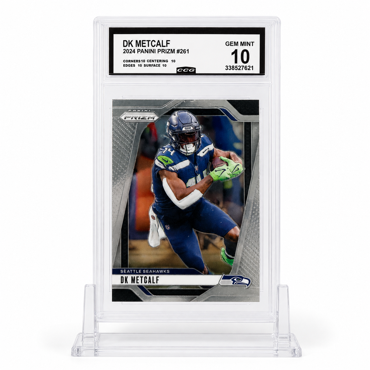 2024 Panini Prizm DK Metcalf #261 CCG 10 Gem Mint Seattle Seahawks