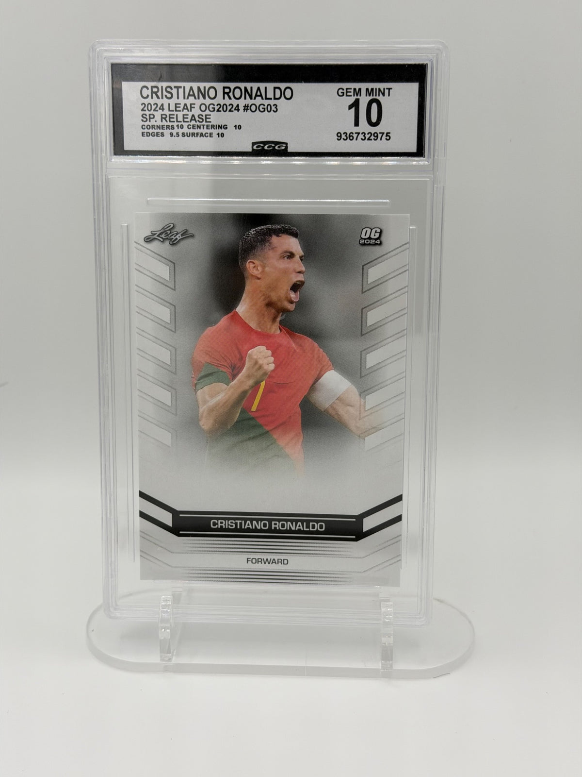 2024 Leaf OG2024 Cristiano Ronaldo #OG03 CCG Gem Mint 10 Portugal