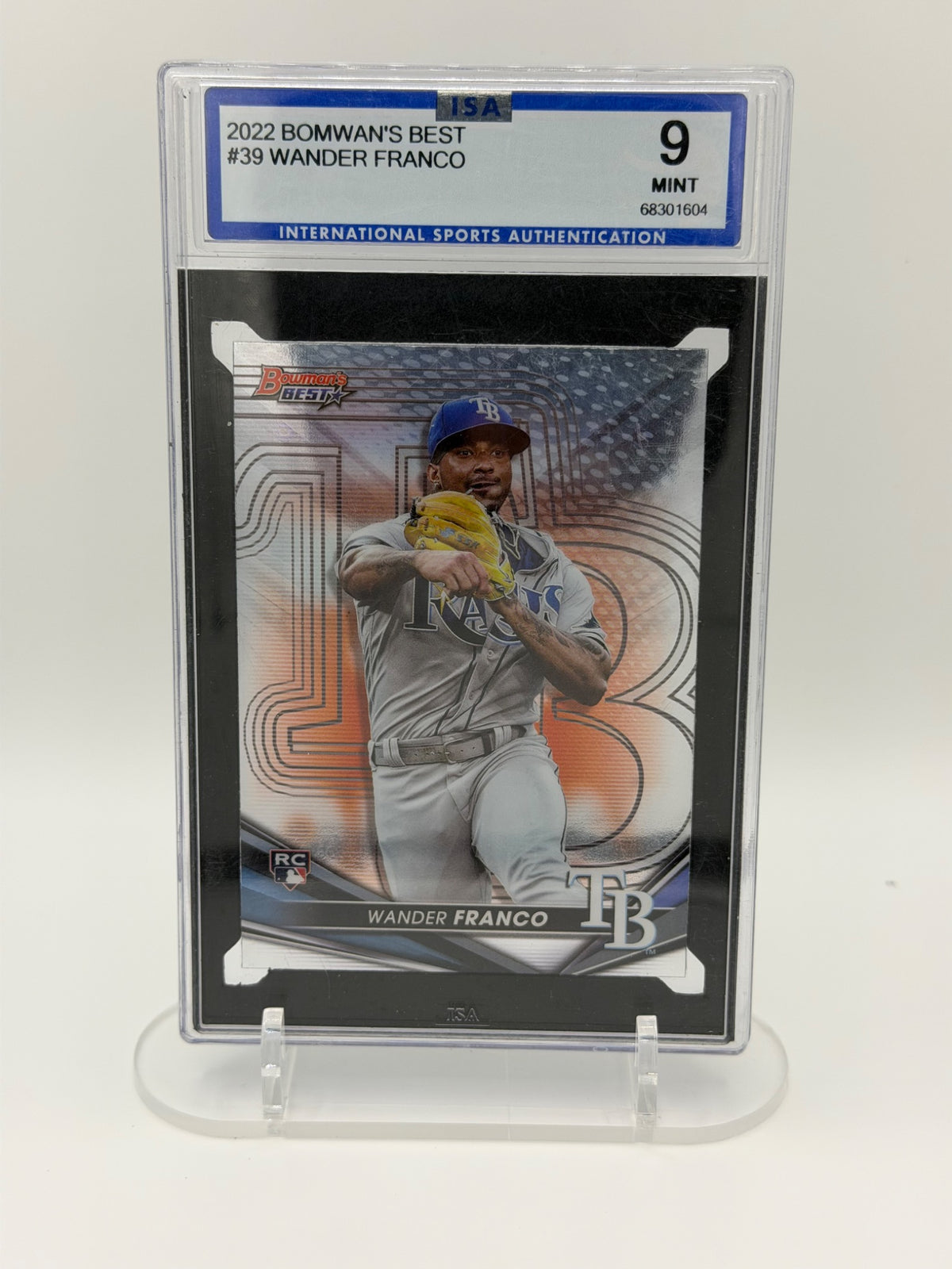 2022 Bowman’s Best Wander Franco #39 Rookie ISA 9 Mint