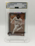 2025 Topps Chrome James Wood #132 Sepia Refractor Rookie RC AGS Gem Mint 10