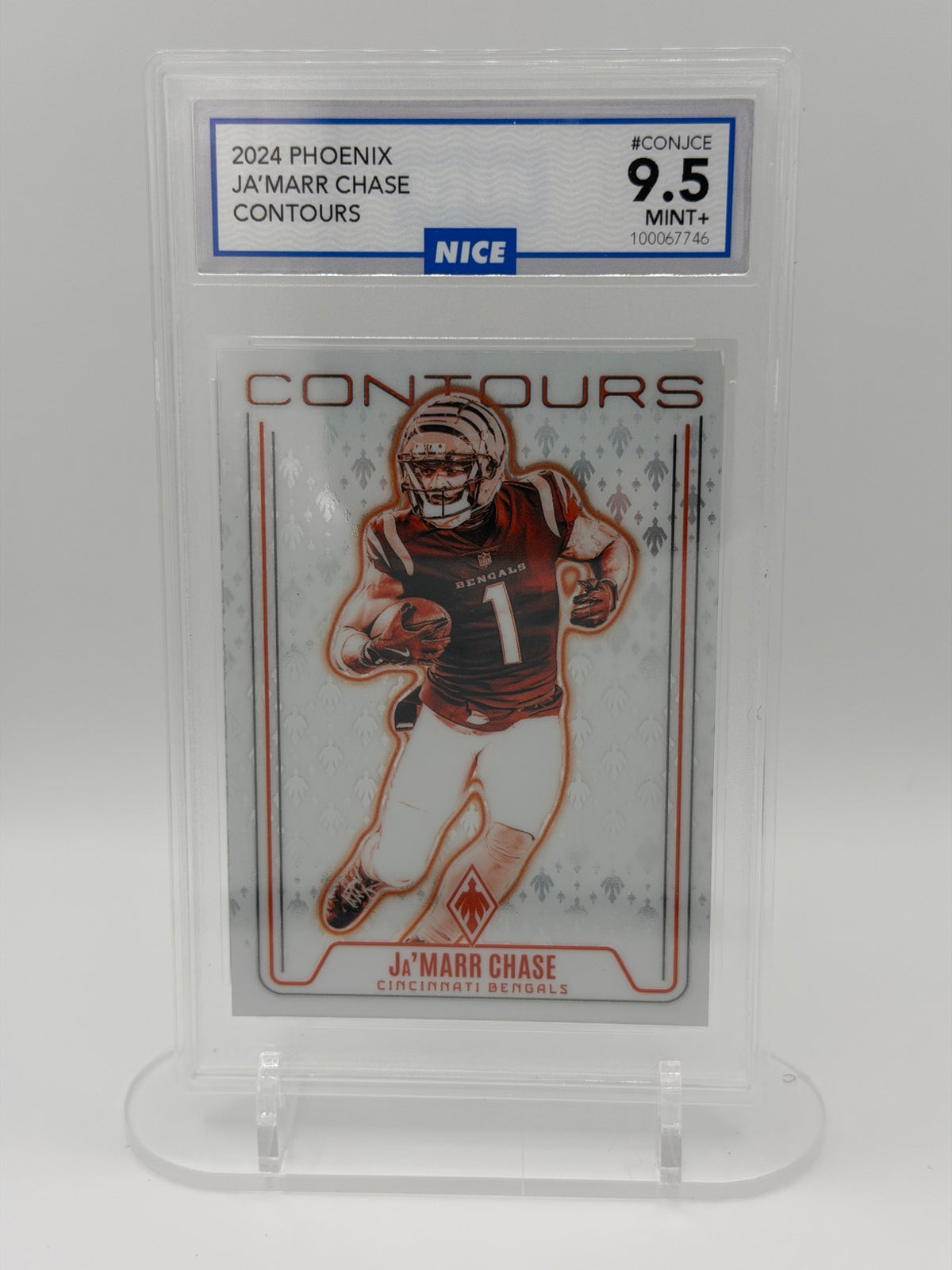 2024 Panini Phoenix Ja'Marr Chase Contours #CON-JCE NICE 9.5