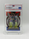 2024 Panini Select Jayden Daniels Red & Blue Shock Prizm #26 RC GSC 10