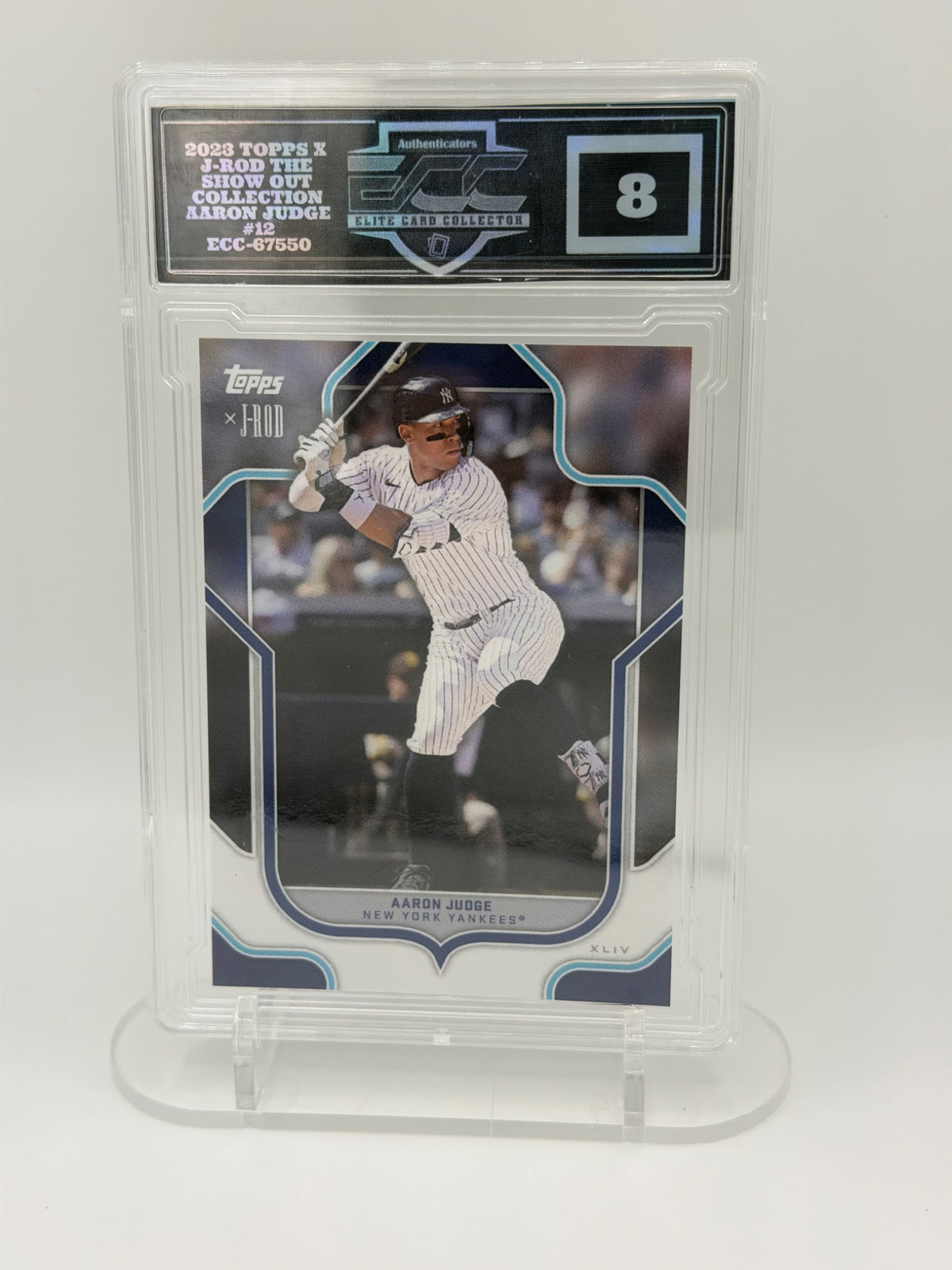 2023 Topps x J-Rod Aaron Judge #12 The Show Out Collection ECC 8 Yankees